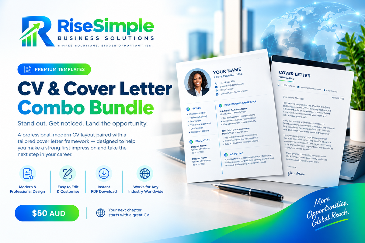 CV & Cover Letter Combo