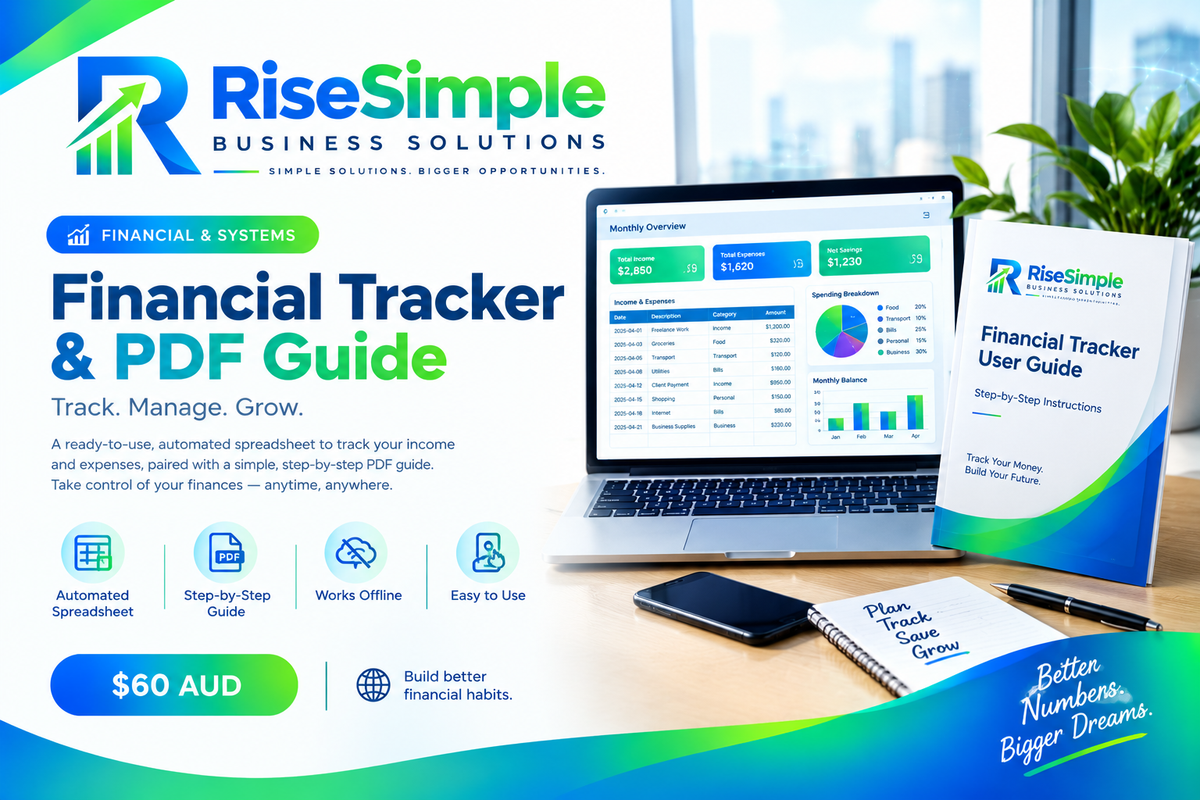 Financial Tracker + Step-by-Step PDF Guide